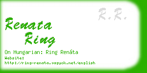 renata ring business card